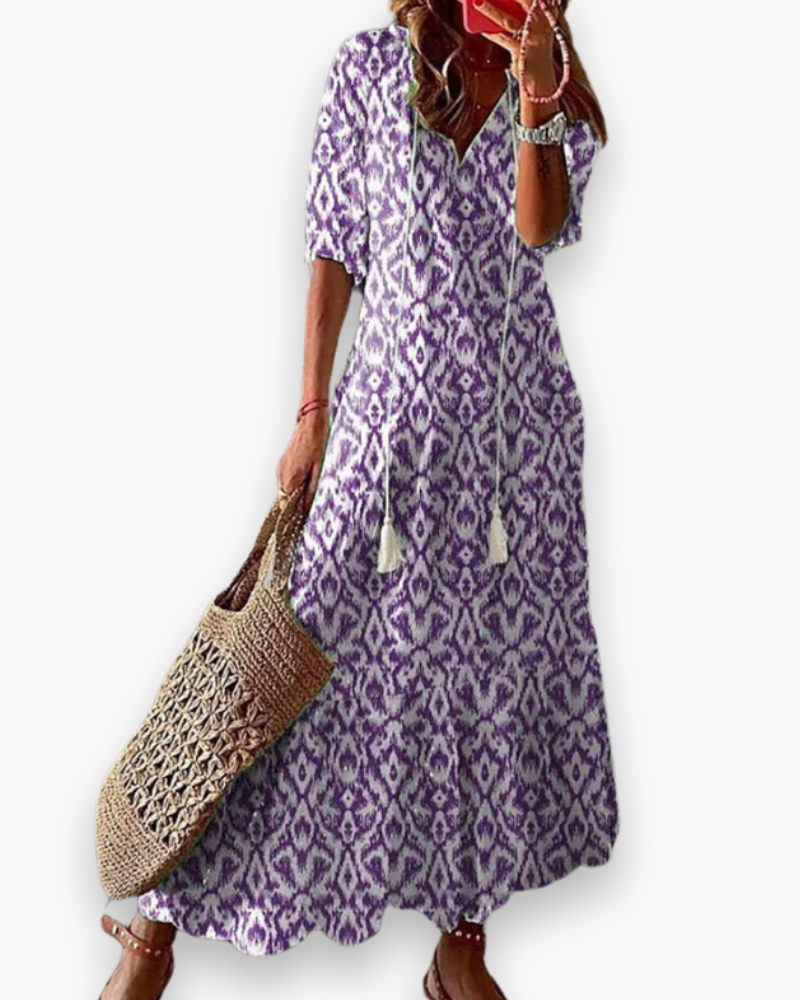 Robe de soirée élégante A-ligne pour femmes | Maxi