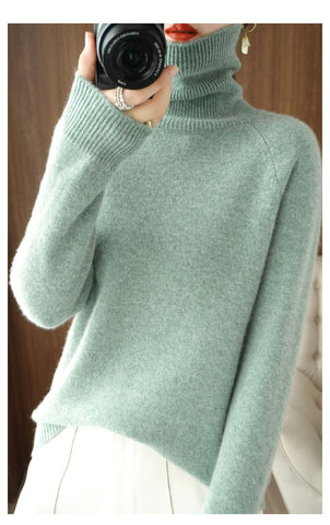Pull à col roulé pour femmes, confortable, luxueux et polyvalent