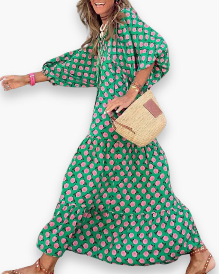 Robe Maxi Boho pour Femmes | Robe de Loisirs Polyvalente