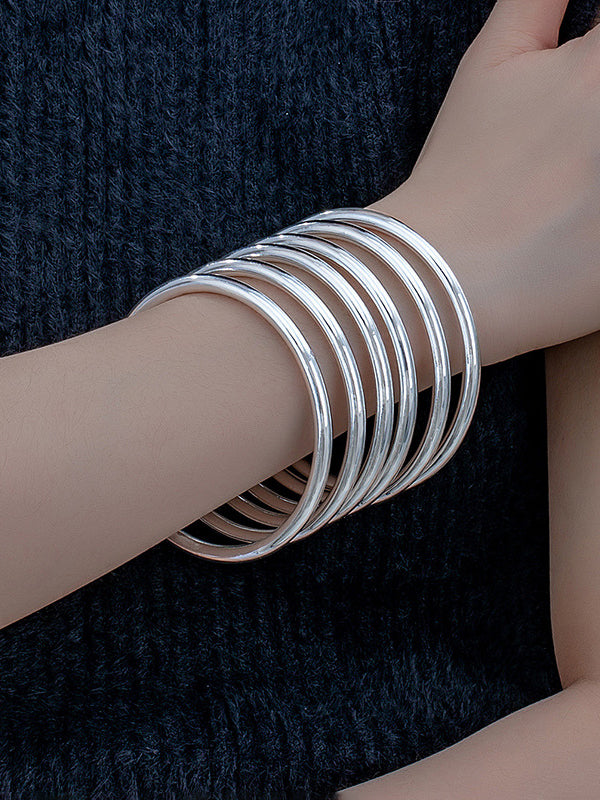 Bracelet géométrique couleur unie