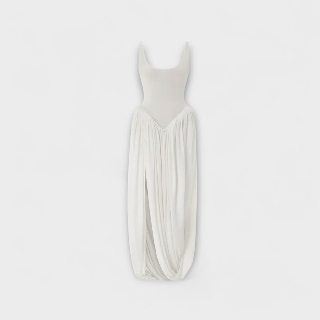 Lyvianne – Robe maxi à silhouette drapée