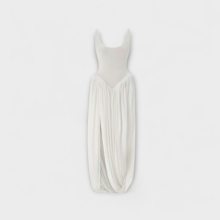 Lyvianne – Robe maxi à silhouette drapée