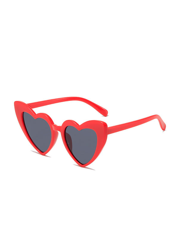 Lunettes de soleil en forme de cœur, anti-UV