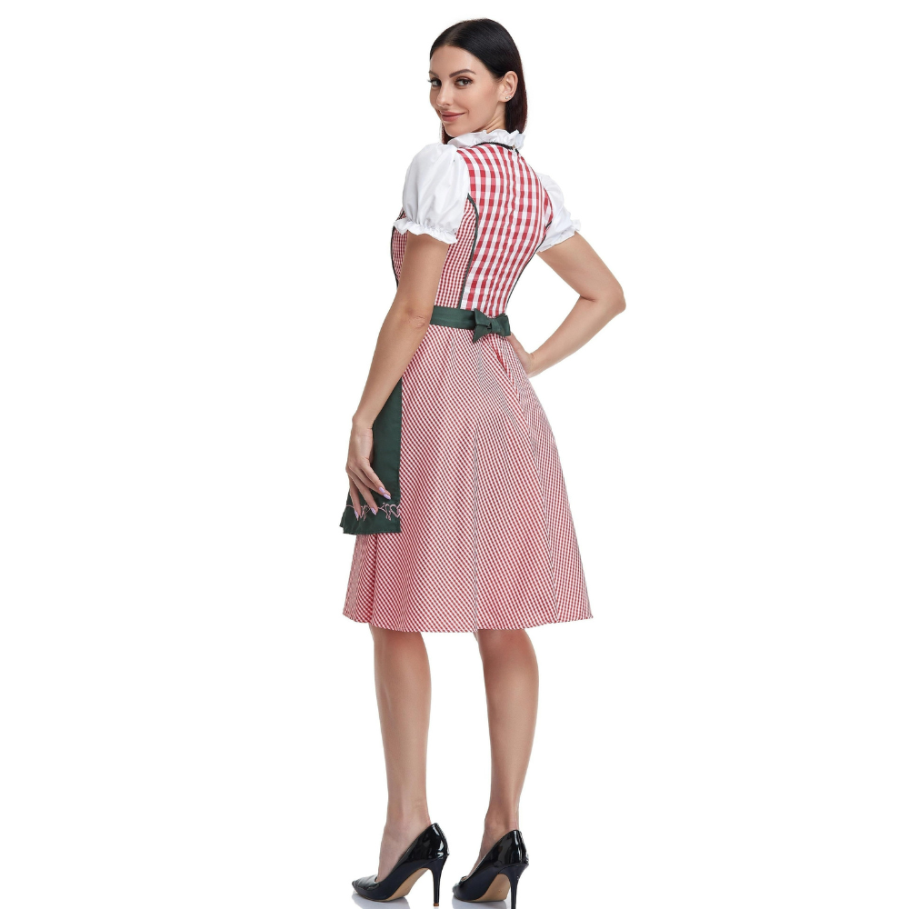 Robe Dirndl Élégante Traditionnelle pour Femmes | Midi