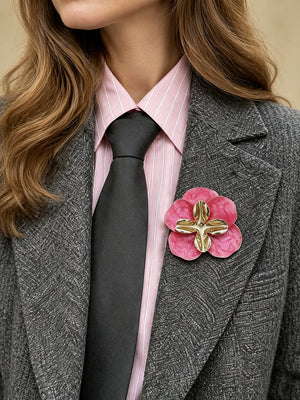 Broche en forme de fleur