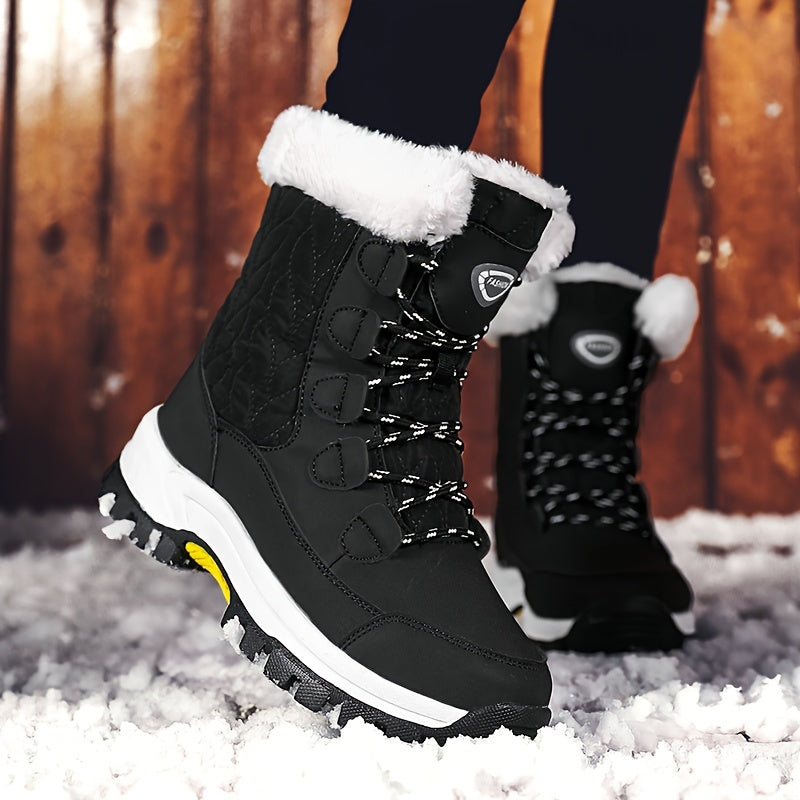 Bottes d'hiver pour femmes | Avec lacets et bout rond