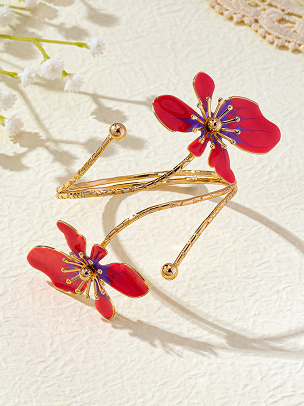 Bracelet réglable en forme de fleur