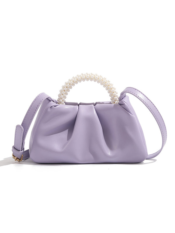 Sac à main perlé à empiècements