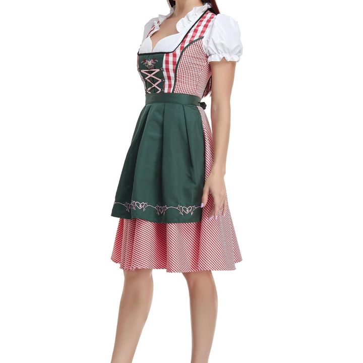 Robe Dirndl Élégante Traditionnelle pour Femmes | Midi