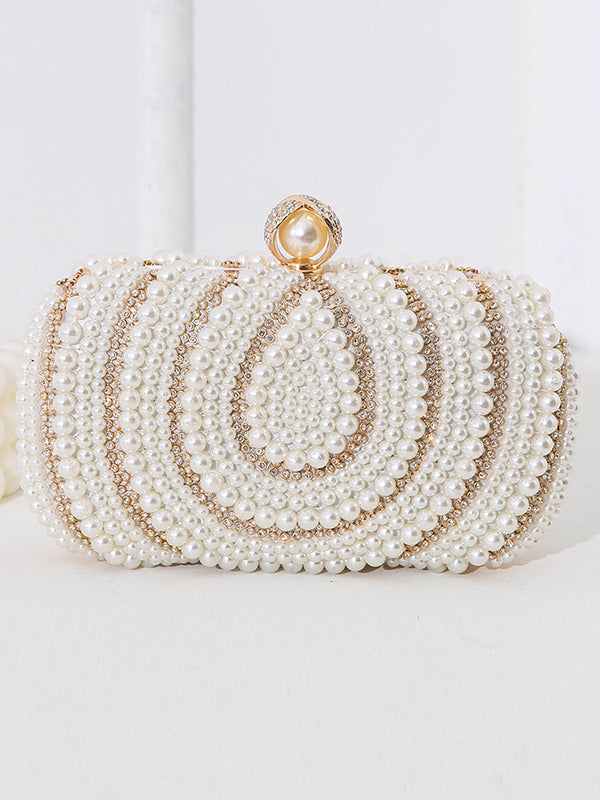 Sac à main géométrique à chaîne, à strass