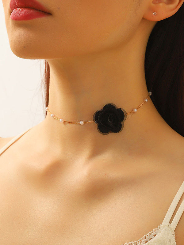 Collier à fleurs en 3D