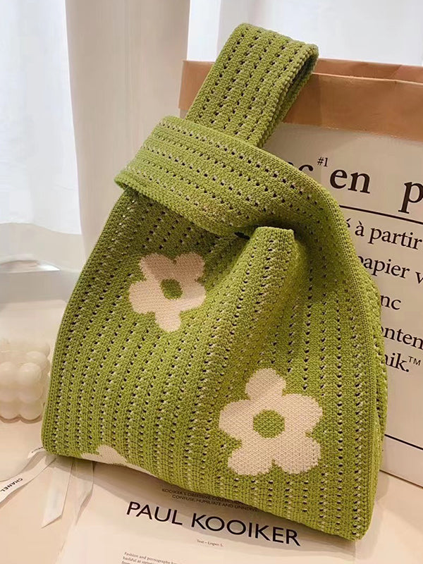 Sac à main ajouré à imprimé floral