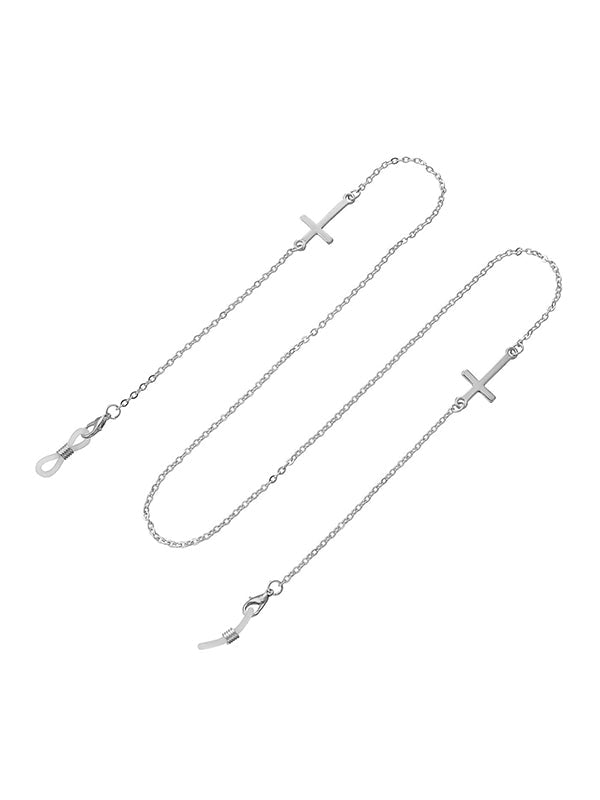 Accessoires de lunettes de soleil à chaînes croisées