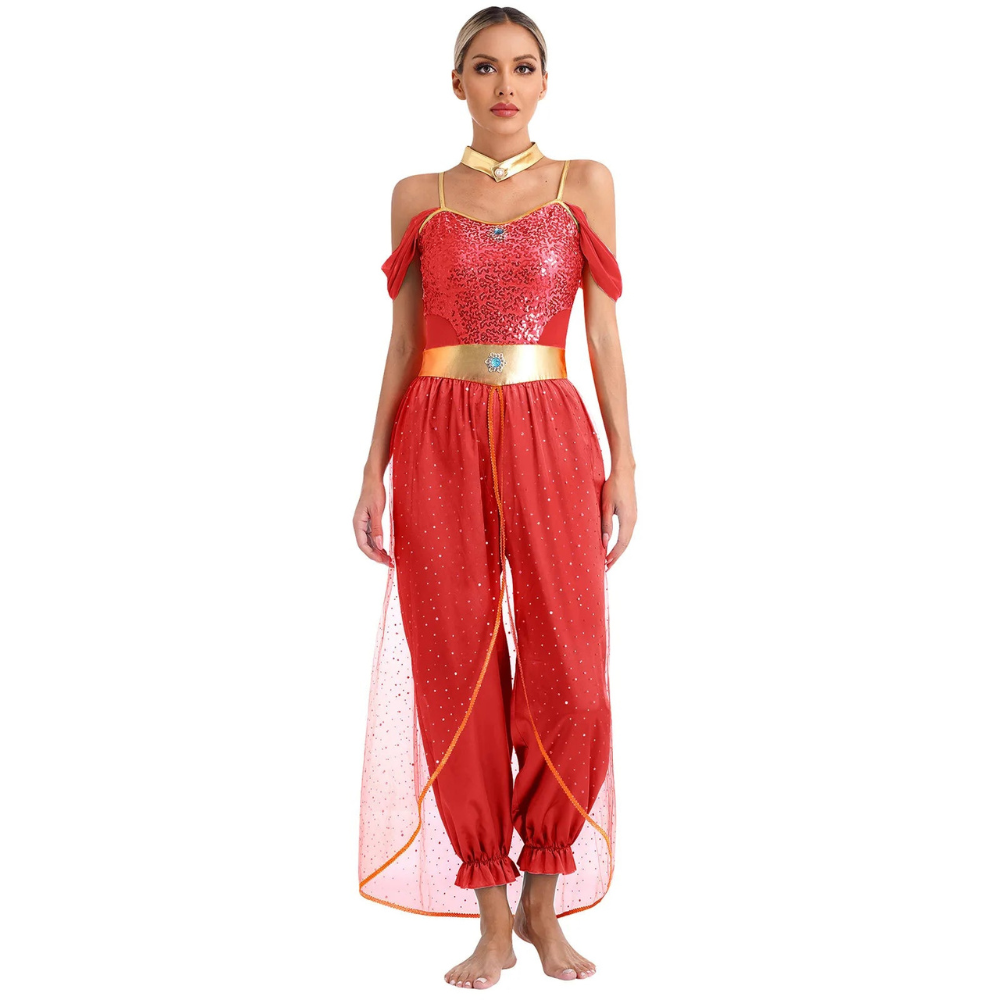 Combinaison Halloween Fantasy Femme | Sans Épaules en Style Harem