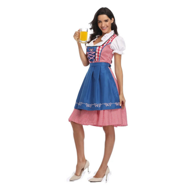 Robe Dirndl Femme Deux Pièces | Robe Traditionnelle avec Accent Moderne