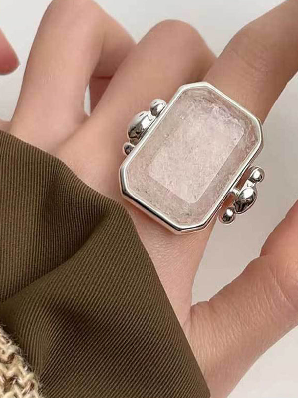 Bague géométrique à empiècements