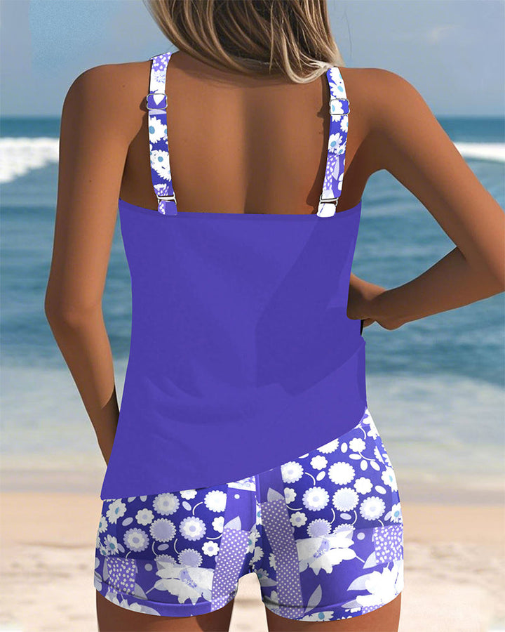 Felicia | Ensemble de Tankini à Imprimé Floral pour Femmes
