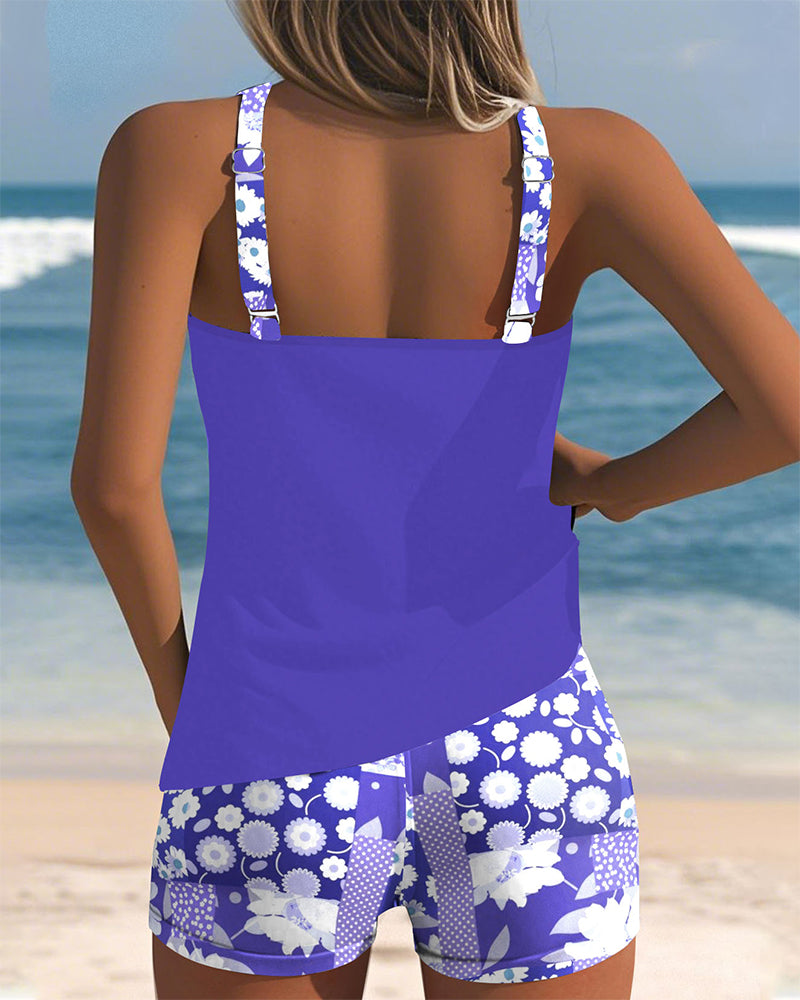 Felicia | Ensemble de Tankini à Imprimé Floral pour Femmes