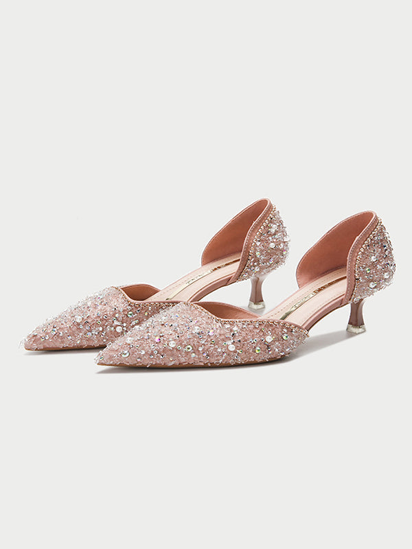 Escarpins brillants à strass