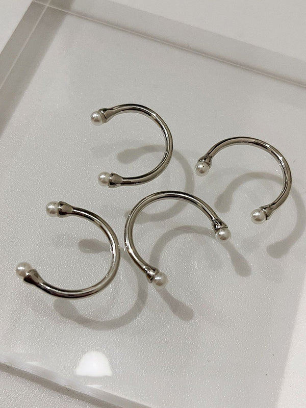 Bague de perles Normcore simple, décontractée et chic