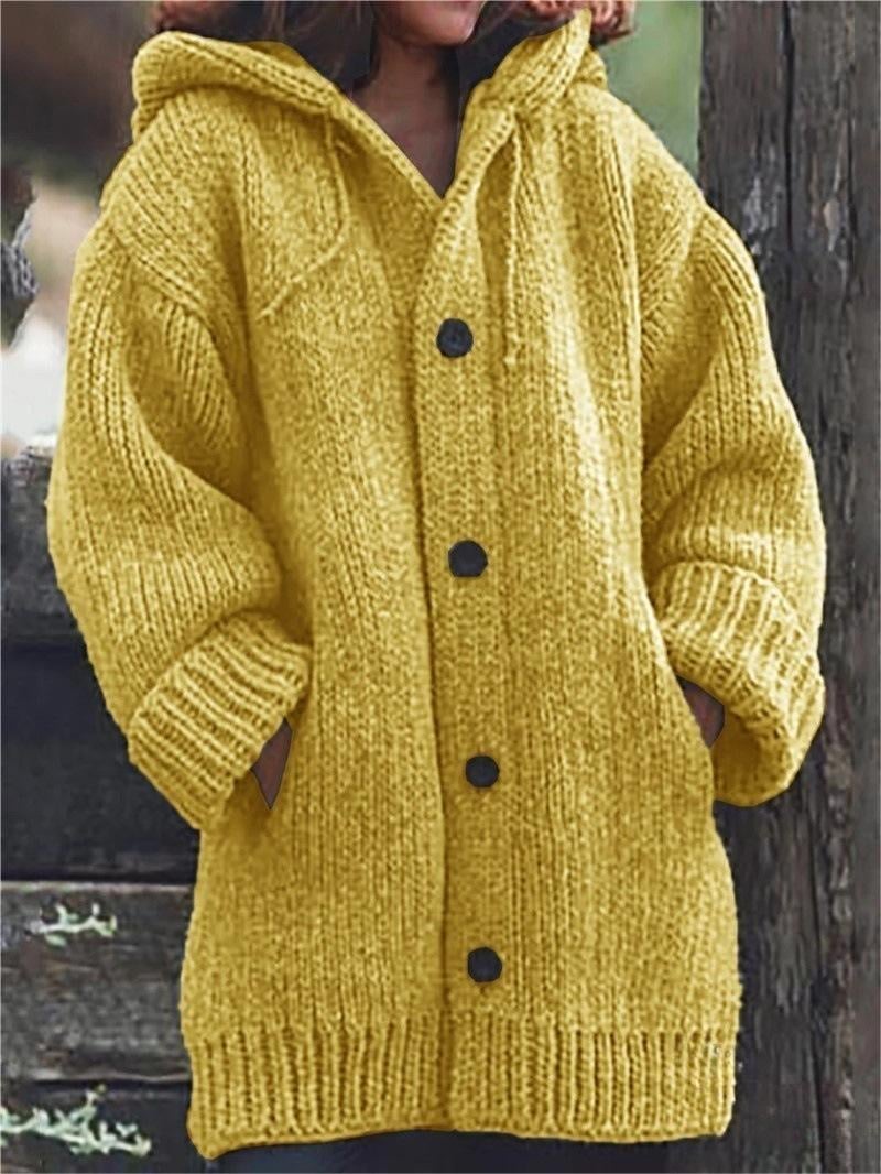 Long gilet pour femmes avec capuche | Chaud