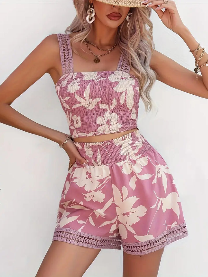 Ruby | Crop-Top avec imprimé floral