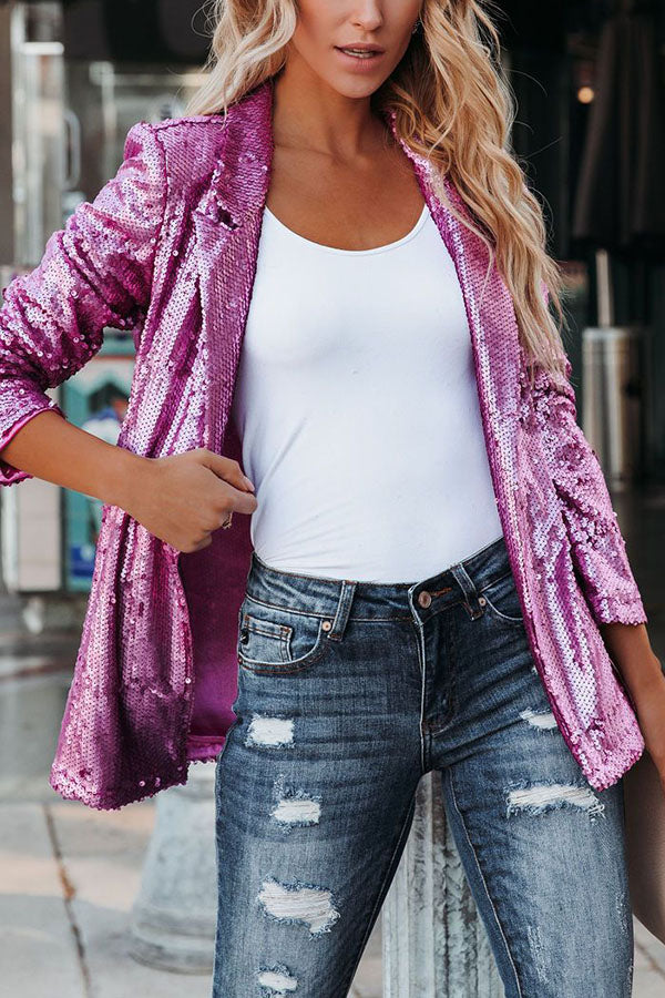 Blazer Brillant Léger pour Femmes | Élégant