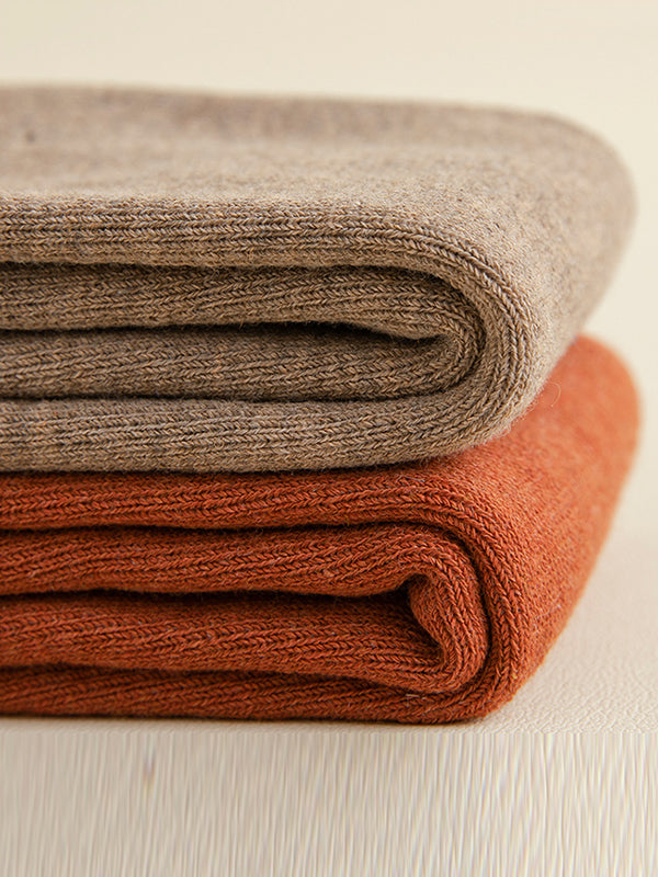 Jambières décontractées chaudes coupe près du corps, couleur unie