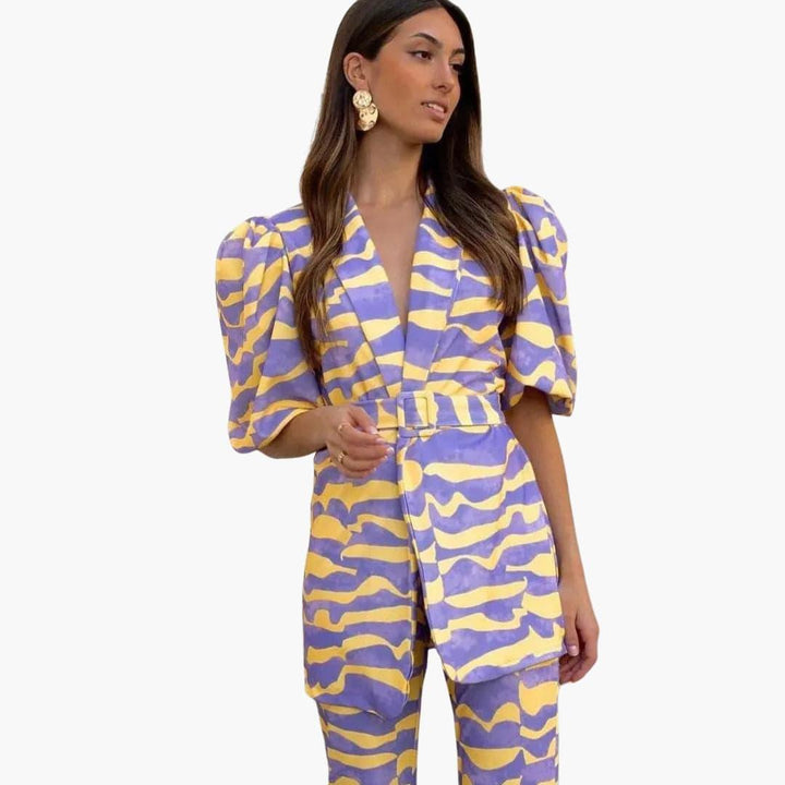 Ensemble Femme 2 pièces - Tenue de loisirs élégante en tissu doux