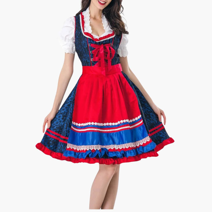 Robe Dirndl colorée pour femmes - Oktoberfest 2025