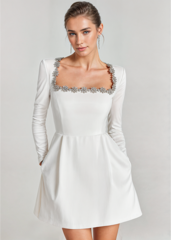 Violet | Robe Mini en Velours