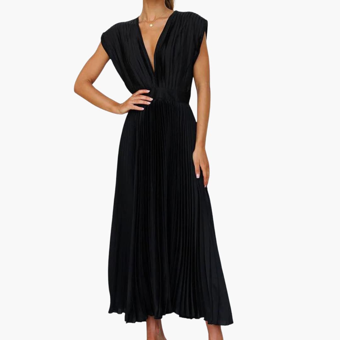 Robe midi élégante avec décolleté en V - Mode de soirée pour femmes Farfetch