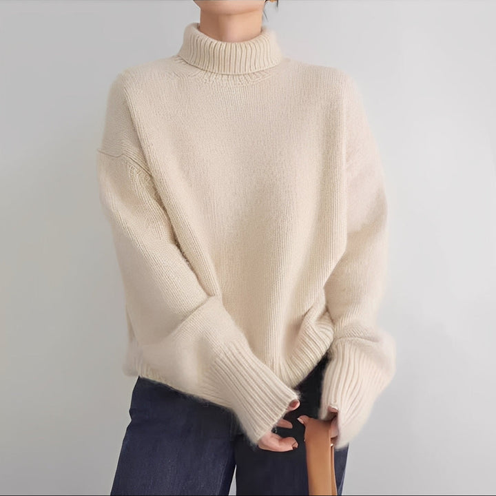 Clémentine - Pull pour femmes avec col roulé douillet