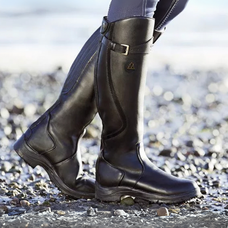 Bottes d'hiver pour femmes | Style équitation hautes avec boucle