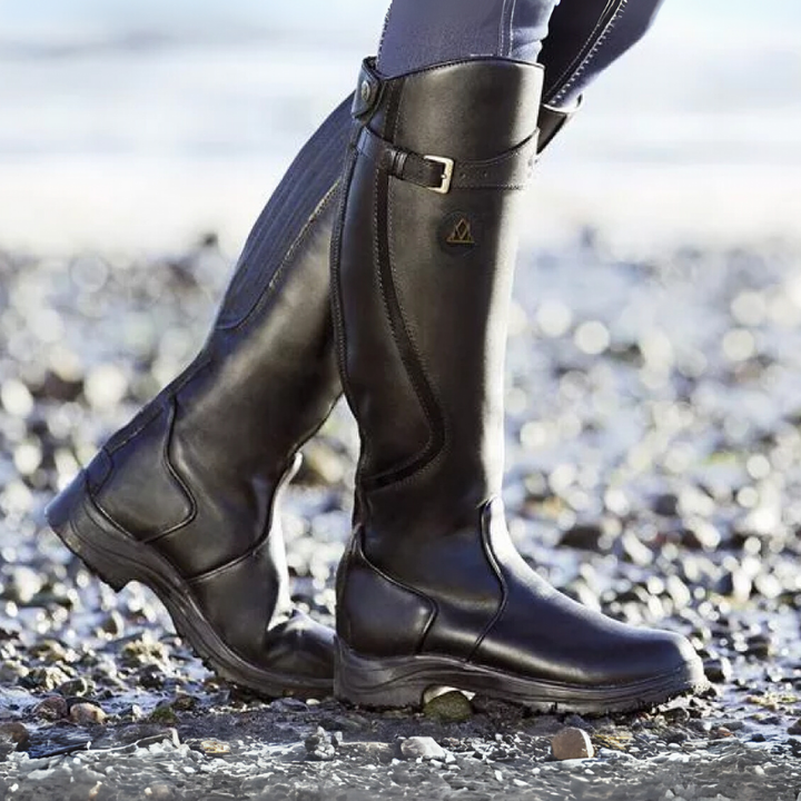 Bottes d'hiver pour femmes | Style équitation hautes avec boucle