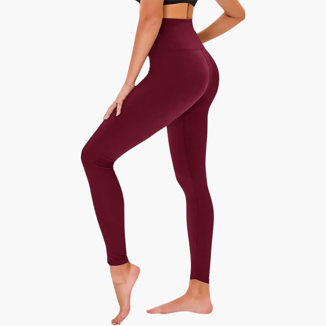 Leggings pour femmes avec motif léopard et taille haute en matière extensible