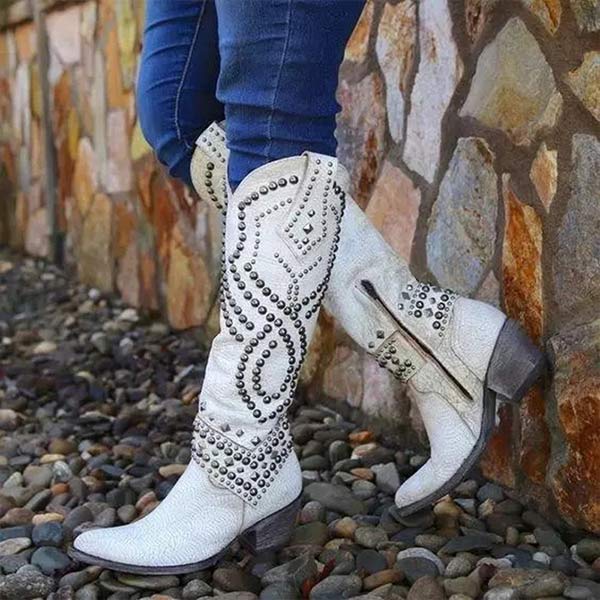 Bottes de cowboy montantes pour femmes | Vintage