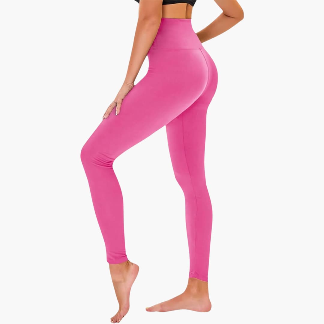 Leggings pour femmes avec motif léopard et taille haute en matière extensible
