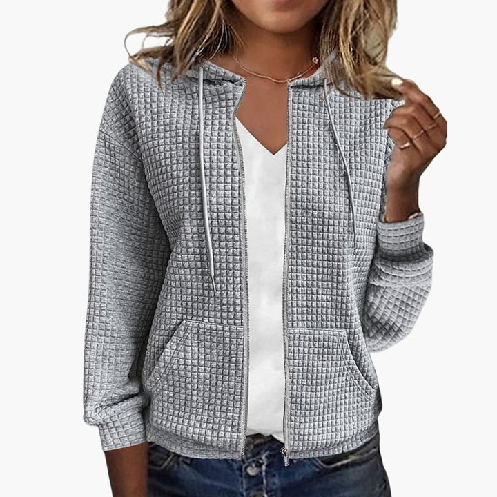 Sweat à capuche zippé pour femmes