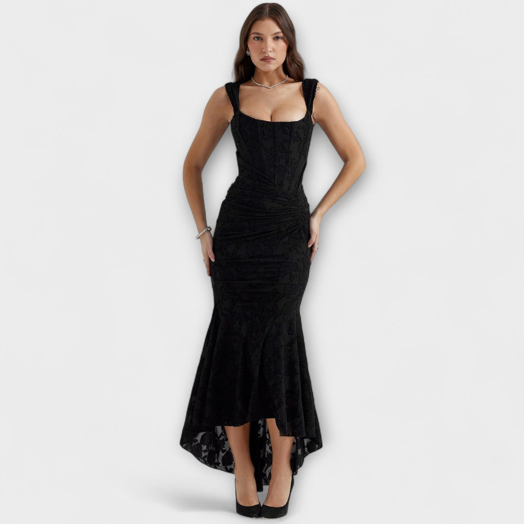 Renske - Robe maxi élégante avec corset artistique