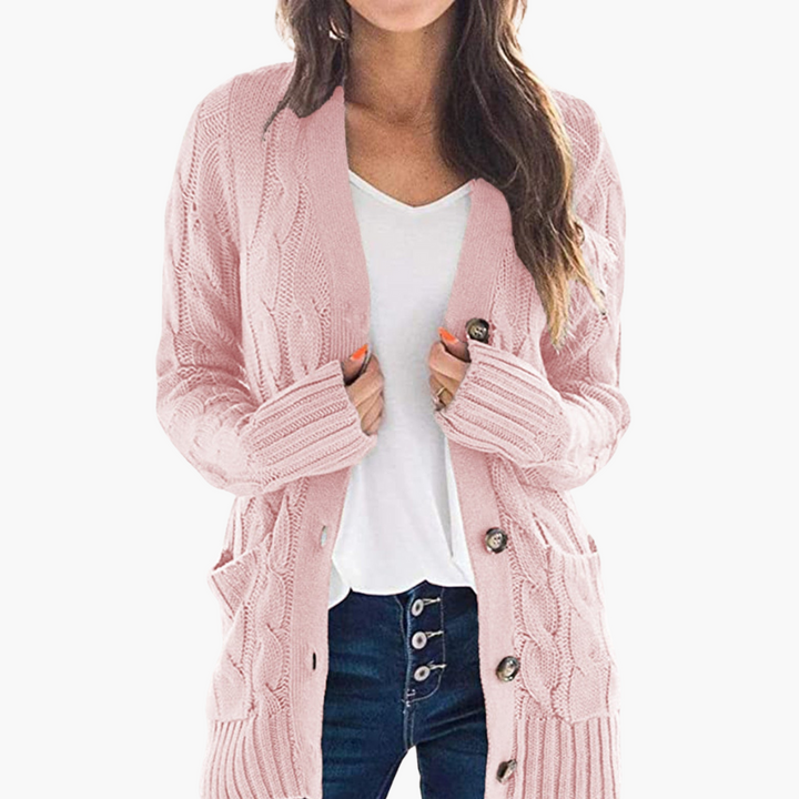 Gilet pour femmes avec fermeture à boutons et poches avant