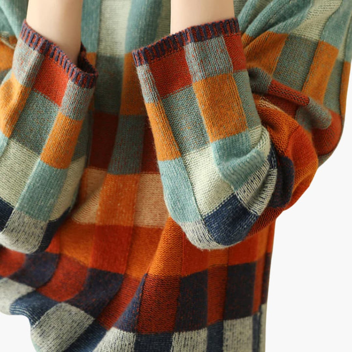 Pull en maille à col roulé pour femmes
