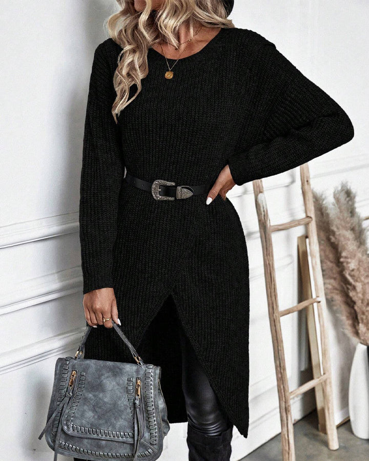 Elin | Robe en tricot élégante pour femmes, longue et confortable à porter