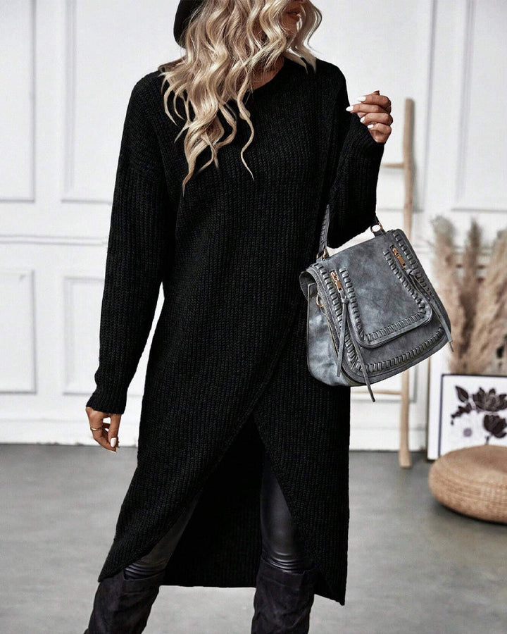 Elin | Robe en tricot élégante pour femmes, longue et confortable à porter