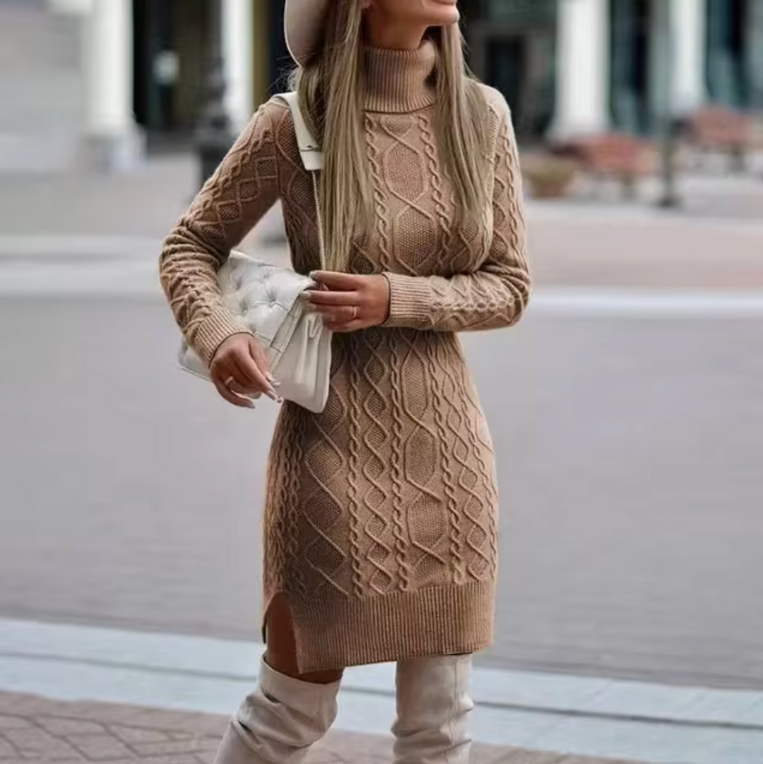 Robe Tricot à Manches Longues pour Femmes | Midi