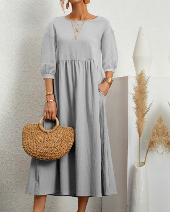 Robe maxi unie pour femmes