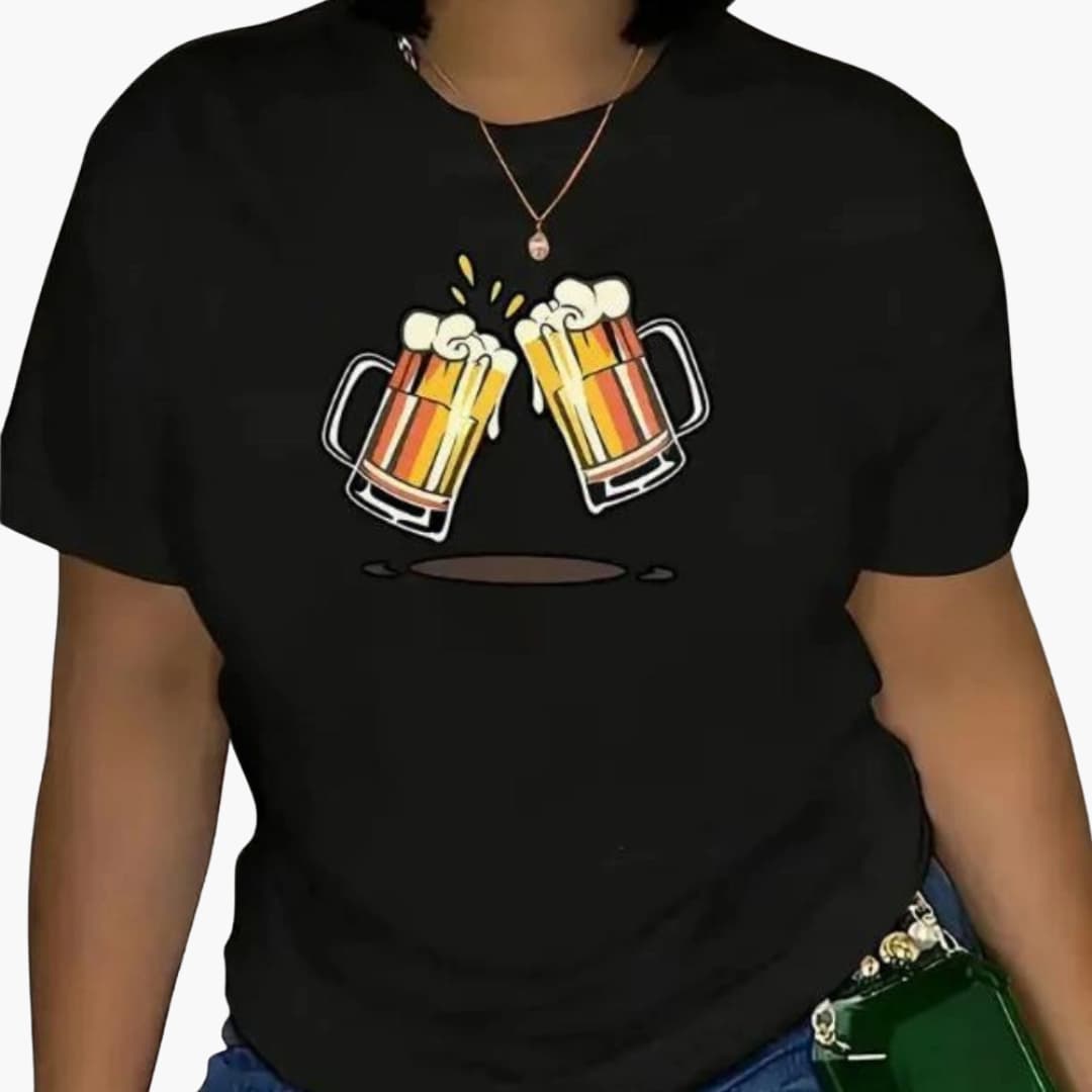 T-shirt imprimé Oktoberfest pour femmes - Oktoberfest 2025