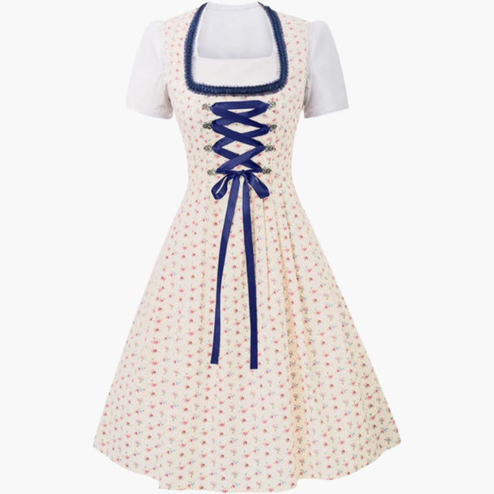 Robe Dirndl imprimée pour femmes - Oktoberfest 2025