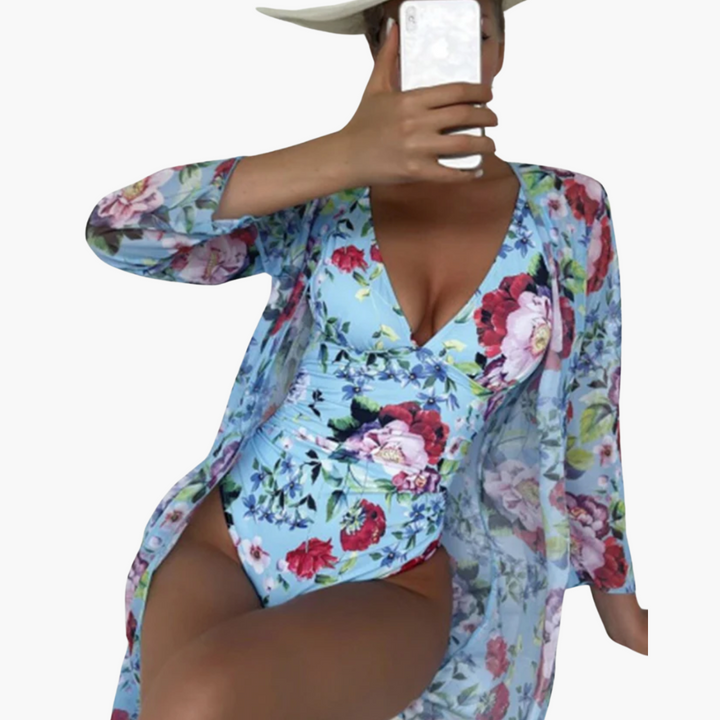 Maillot de bain enveloppant - Une pièce pour femmes avec contrôle du ventre