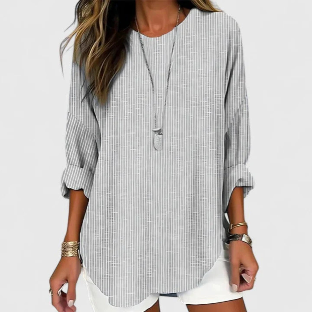 Natascha | Blouse à Rayures pour Femmes, Coupe Légère